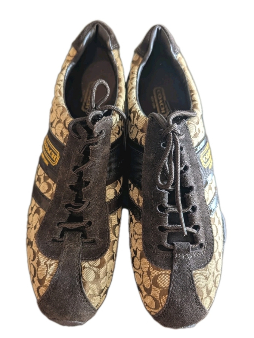 Coach sneakers Women Size 9 Remonna Brown Signature Active Shoes - Picture 2 of 5